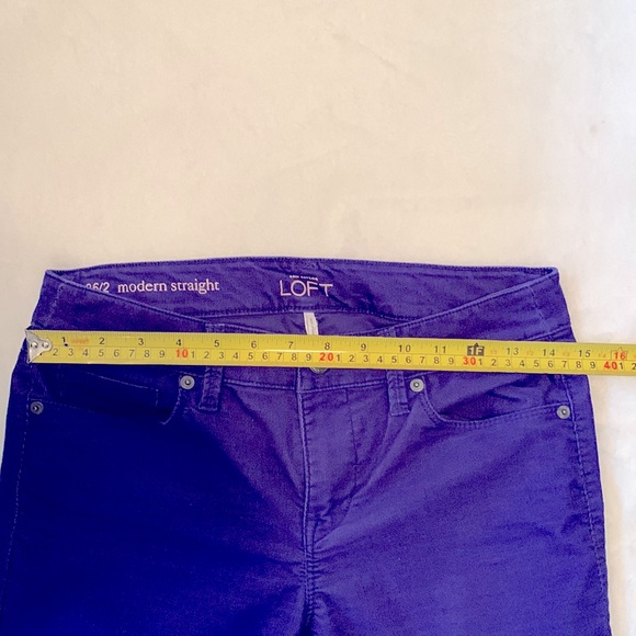 🌺 2 for $23 🌺 LOFT- Purple Corduroy Pants-Straight Leg - Picture 14 of 15